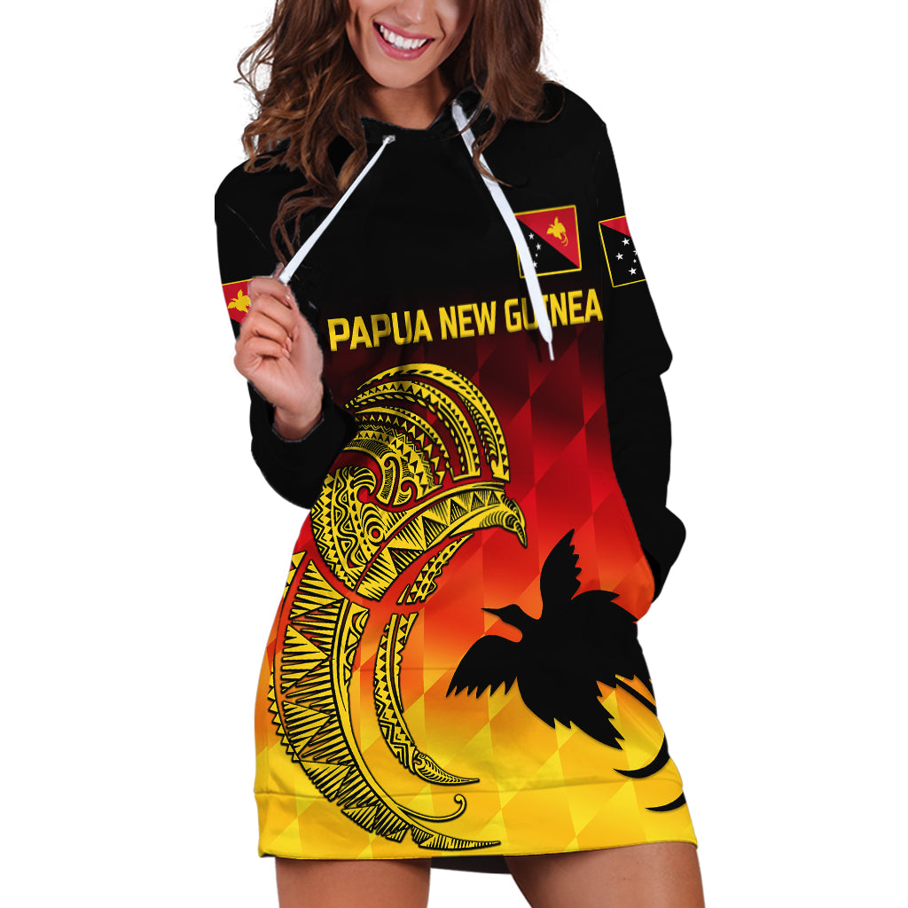 (Custom Personalised) Papua New Guinea Barramundis Cricket Hoodie Dress Birds Of Paradise Paradisaea Raggiana Original - Gradient Flag Vibes LT8 - Wonder Print Shop