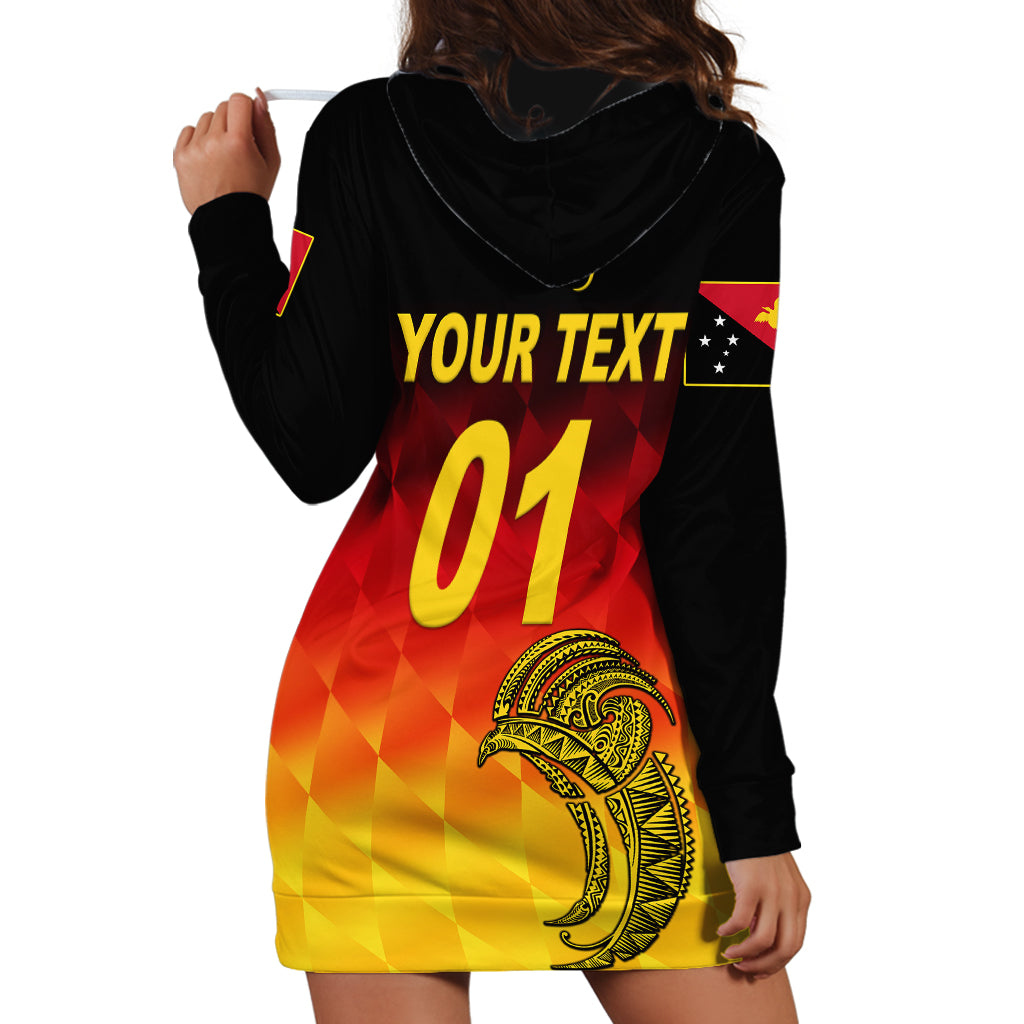 (Custom Personalised) Papua New Guinea Barramundis Cricket Hoodie Dress Birds Of Paradise Paradisaea Raggiana Original - Gradient Flag Vibes LT8 - Wonder Print Shop