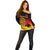 (Custom Personalised) Papua New Guinea Barramundis Cricket Off Shoulder Sweater Birds Of Paradise Paradisaea Raggiana Original - Gradient Flag Vibes LT8 - Wonder Print Shop