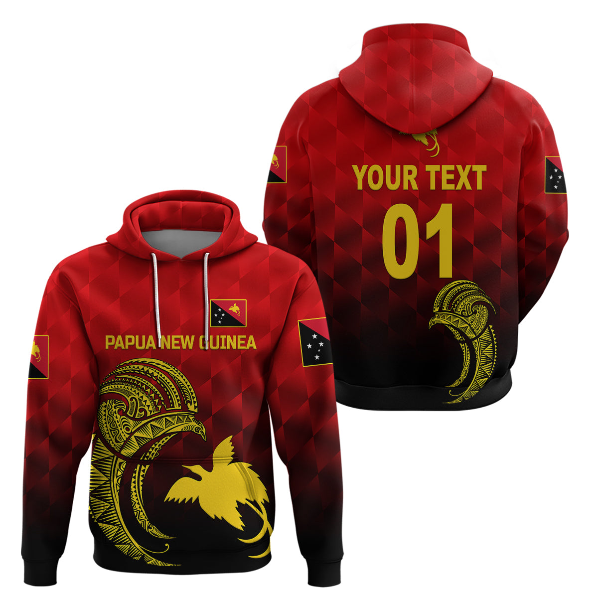 Custom Papua New Guinea Barramundis CrickeHoodie Birds Of Paradise Paradisaea Raggiana Original Red LT8 - Wonder Print Shop