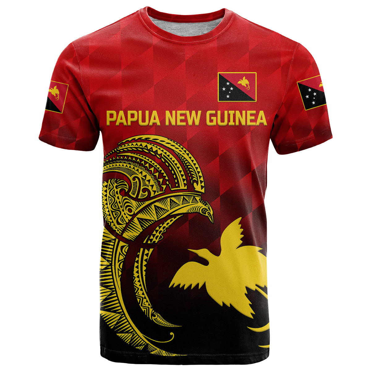 Custom Papua New Guinea Barramundis Cricket T Shirt Birds Of Paradise Paradisaea Raggiana Original Red LT8 - Wonder Print Shop