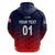 Custom United States National CrickeHoodie Team USA Cricket Gradient Navy Red LT8 - Wonder Print Shop
