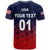 Custom United States National Cricket T Shirt Team USA Cricket Gradient Navy Red LT8 - Wonder Print Shop