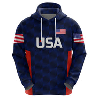 Custom United States National CrickeHoodie Team USA Cricket Navy LT8 - Wonder Print Shop