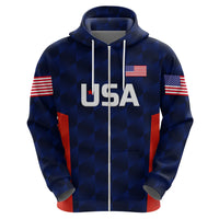 Custom United States National CrickeHoodie Team USA Cricket Navy LT8 - Wonder Print Shop