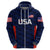 Custom United States National CrickeHoodie Team USA Cricket Navy LT8 - Wonder Print Shop