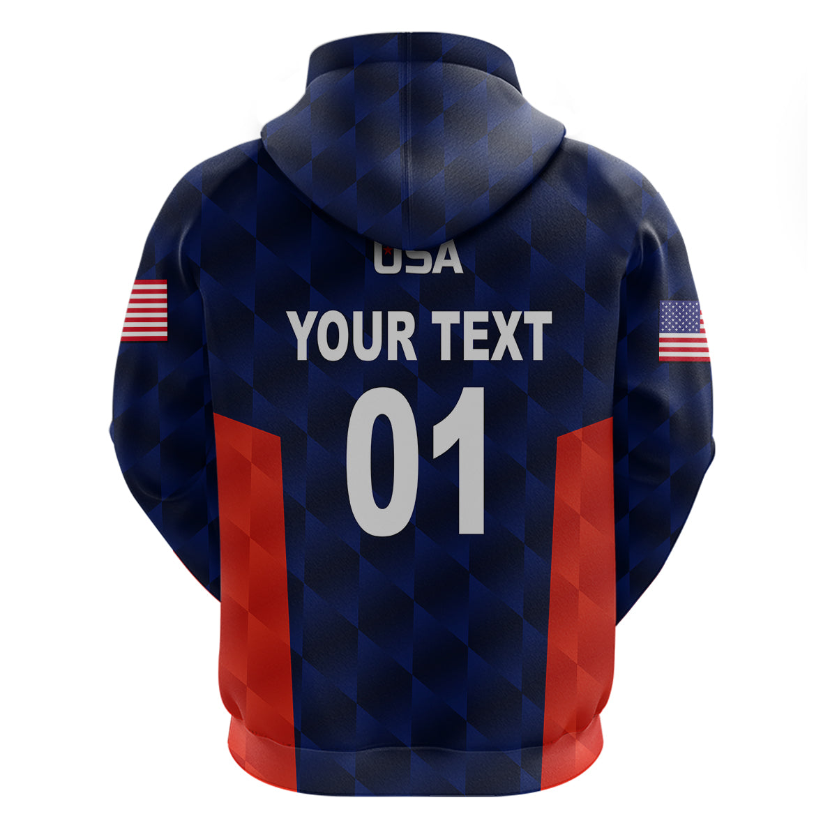 Custom United States National CrickeHoodie Team USA Cricket Navy LT8 - Wonder Print Shop