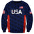 (Custom Personalised) United States National Cricket Sweatshirt Team USA Cricket Navy LT8 - Wonder Print Shop