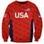 (Custom Personalised) United States National Cricket Sweatshirt Team USA Cricket Red LT8 - Wonder Print Shop