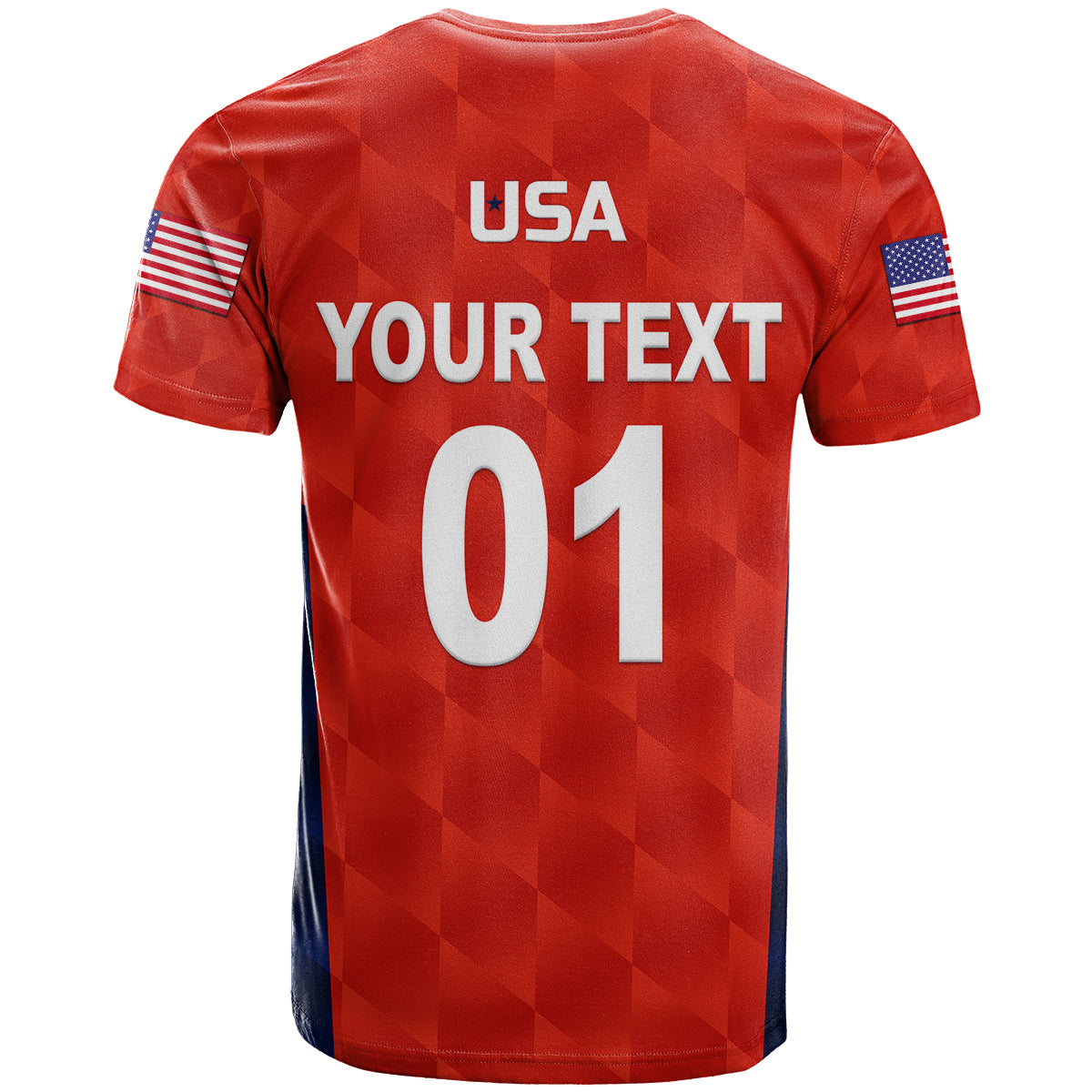 Custom United States National Cricket T Shirt Team USA Cricket Red LT8 - Wonder Print Shop