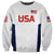 (Custom Personalised) United States National Cricket Sweatshirt Team USA Cricket White LT8 - Wonder Print Shop