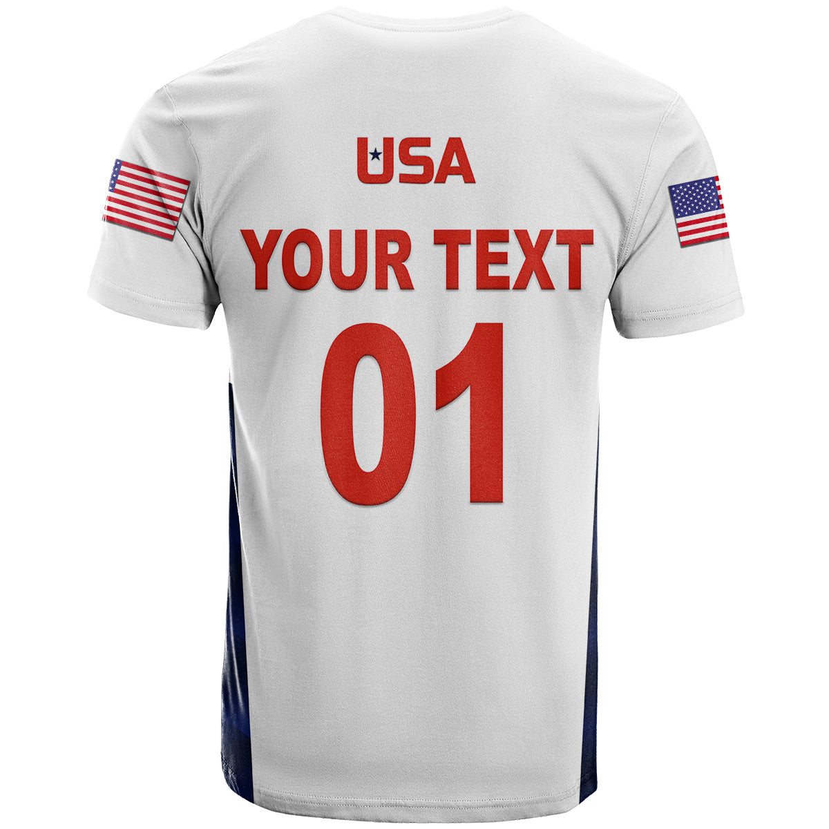 Custom United States National Cricket T Shirt Team USA Cricket White LT8 - Wonder Print Shop