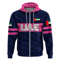 Custom United Arab Emirates UAE CrickeHoodie Falcon Unique Navy LT8 - Wonder Print Shop
