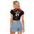 (Custom Personalised) United Arab Emirates UAE Cricket Raglan Cropped T Shirt Falcon Special - Black LT8 - Wonder Print Shop