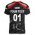 (Custom Personalised) United Arab Emirates UAE Cricket Women V Neck T Shirt Falcon Special - Black LT8 - Wonder Print Shop