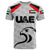 Custom United Arab Emirates UAE Cricket T Shirt Falcon Special Grey LT8 - Wonder Print Shop