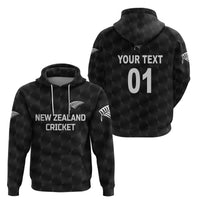 Custom New Zealand CrickeHoodie Silver Fern Unique Black LT8 - Wonder Print Shop