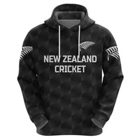 Custom New Zealand CrickeHoodie Silver Fern Unique Black LT8 - Wonder Print Shop