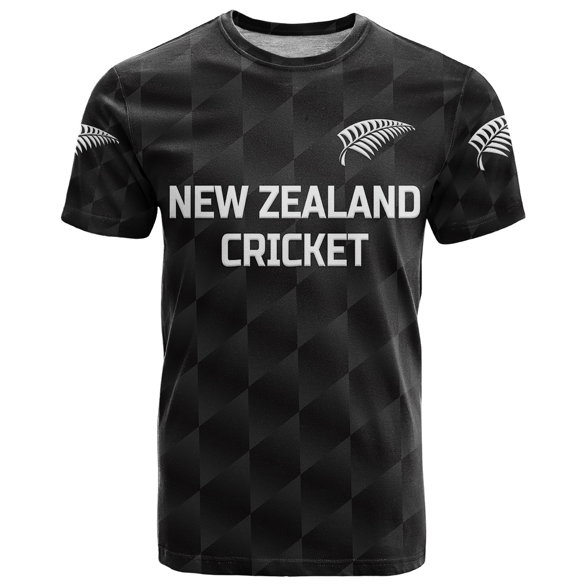 Custom New Zealand Cricket T Shirt Silver Fern Unique Black LT8 - Wonder Print Shop
