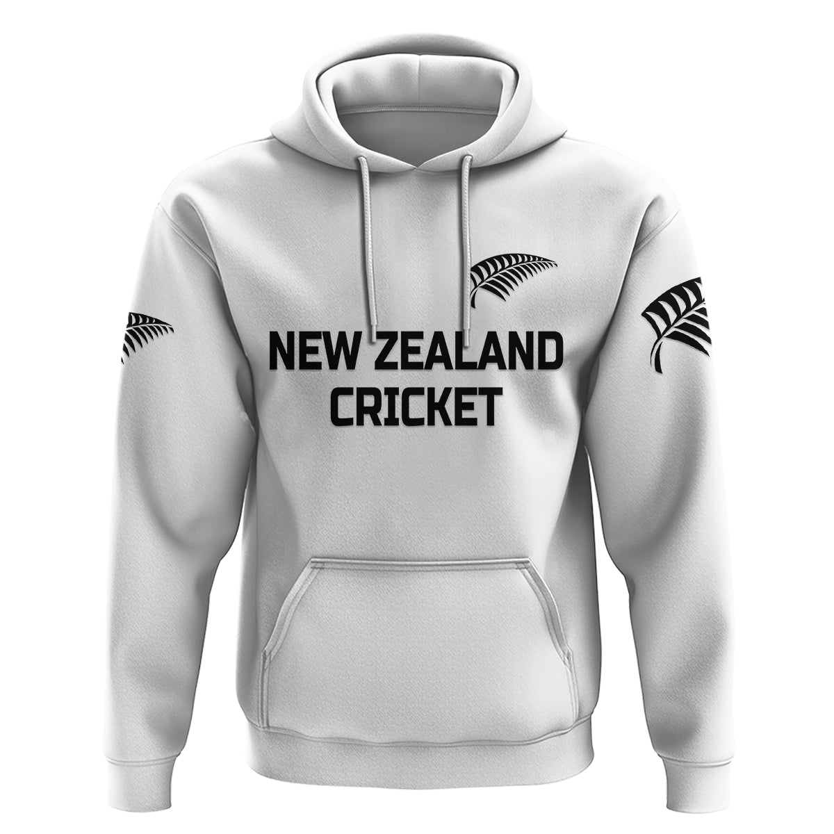 Custom New Zealand CrickeHoodie Silver Fern Unique White LT8 - Wonder Print Shop