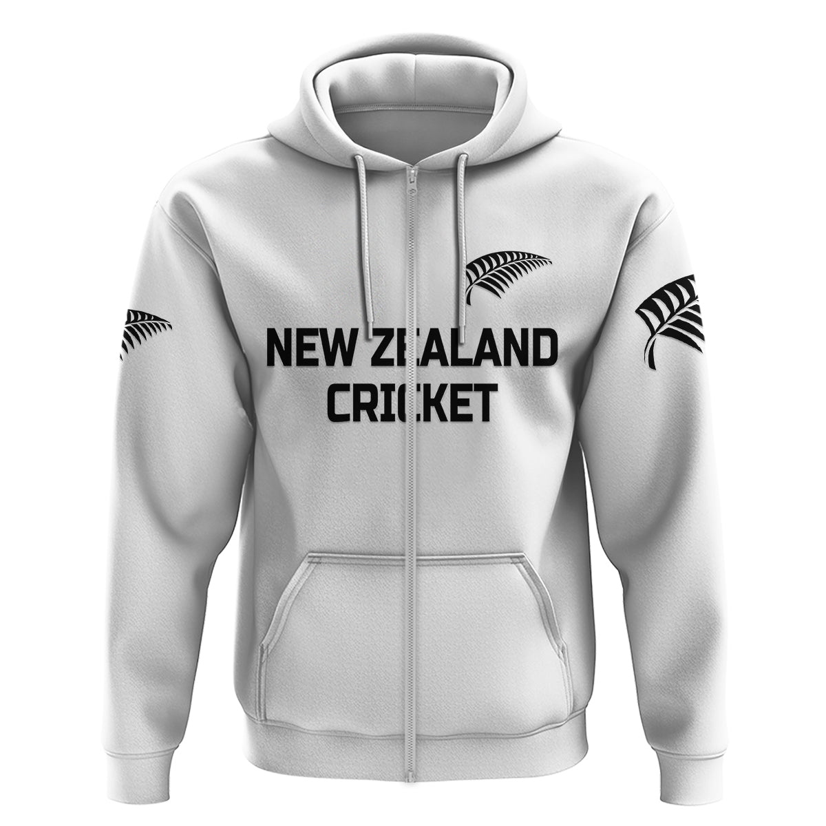 Custom New Zealand CrickeHoodie Silver Fern Unique White LT8 - Wonder Print Shop
