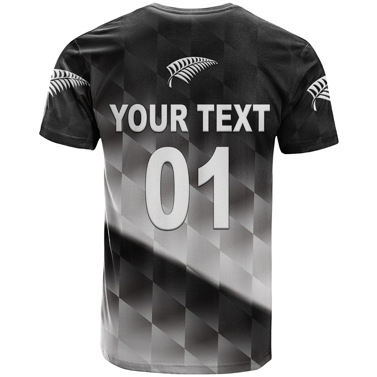 Custom New Zealand Cricket T Shirt Silver Fern Unique Gradient LT8 - Wonder Print Shop