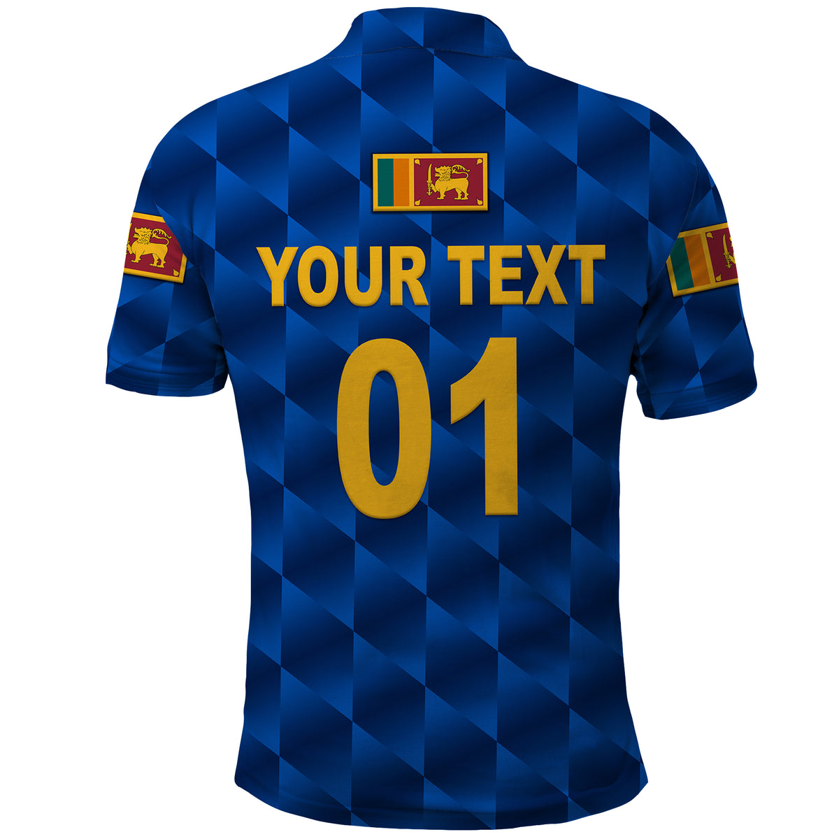 Custom Sri Lanka Cricket Polo Shirt The Lions Unique Blue LT8 - Wonder Print Shop