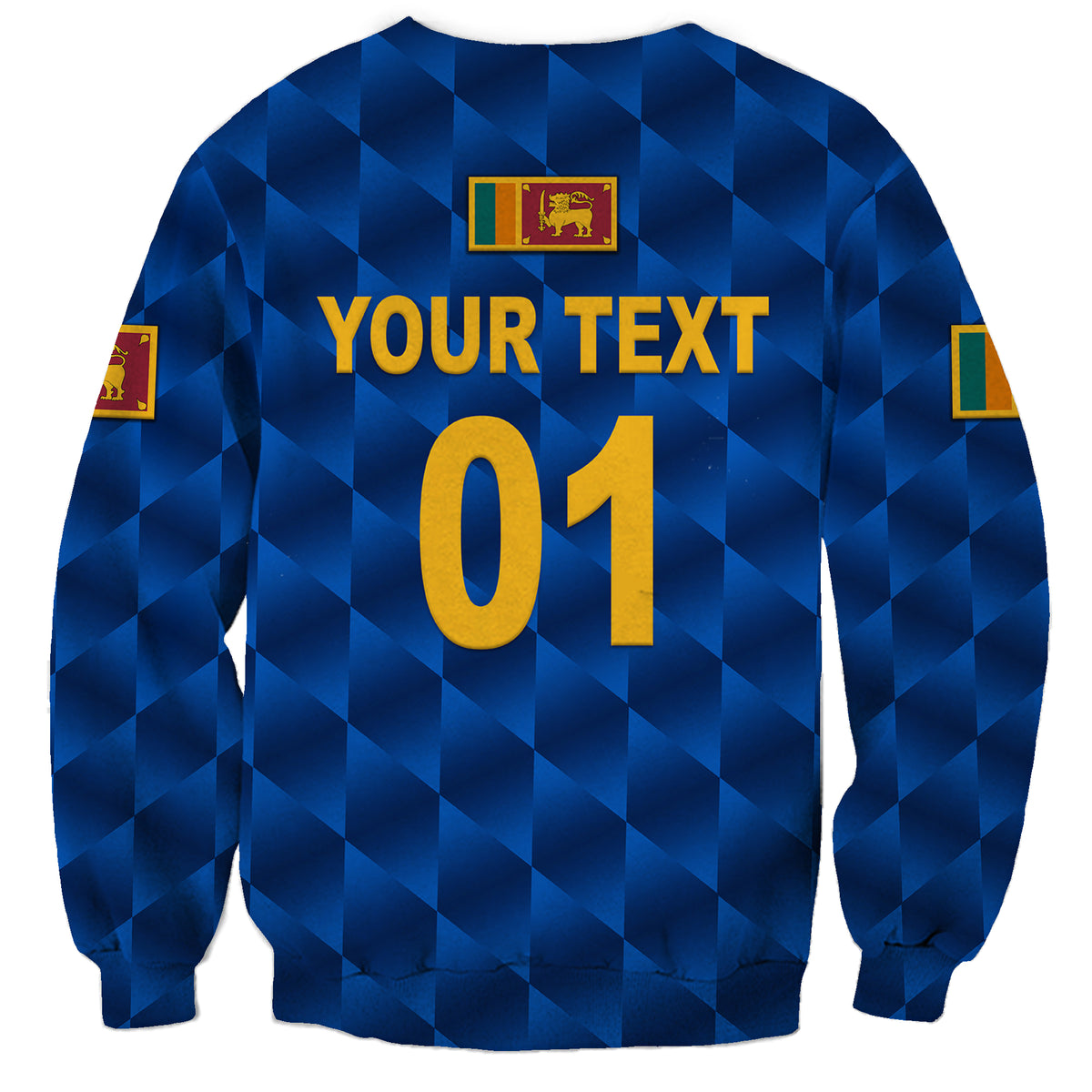 (Custom Personalised) Sri Lanka Cricket Sweatshirt The Lions Unique - Blue LT8 - Wonder Print Shop