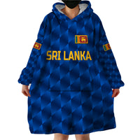 (Custom Personalised) Sri Lanka Cricket Wearable Blanket Hoodie The Lions Unique - Blue LT8 - Wonder Print Shop