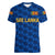 (Custom Personalised) Sri Lanka Cricket Women V Neck T Shirt The Lions Unique - Blue LT8 - Wonder Print Shop
