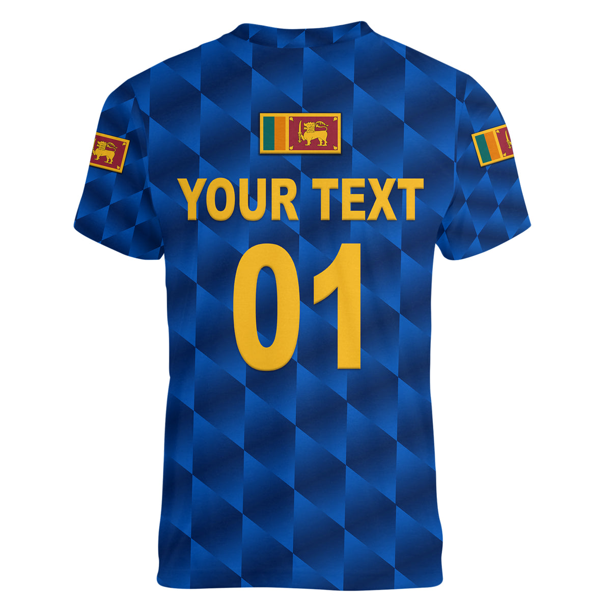 (Custom Personalised) Sri Lanka Cricket Women V Neck T Shirt The Lions Unique - Blue LT8 - Wonder Print Shop