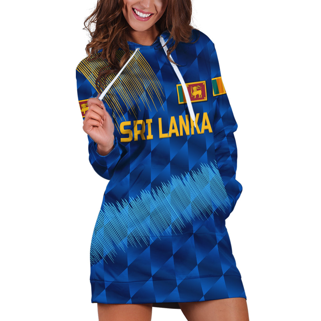 (Custom Personalised) Sri Lanka Cricket Hoodie Dress The Lions Special - Blue LT8 - Wonder Print Shop