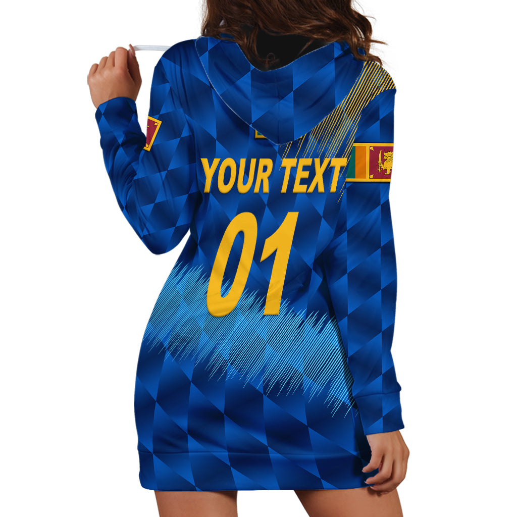 (Custom Personalised) Sri Lanka Cricket Hoodie Dress The Lions Special - Blue LT8 - Wonder Print Shop