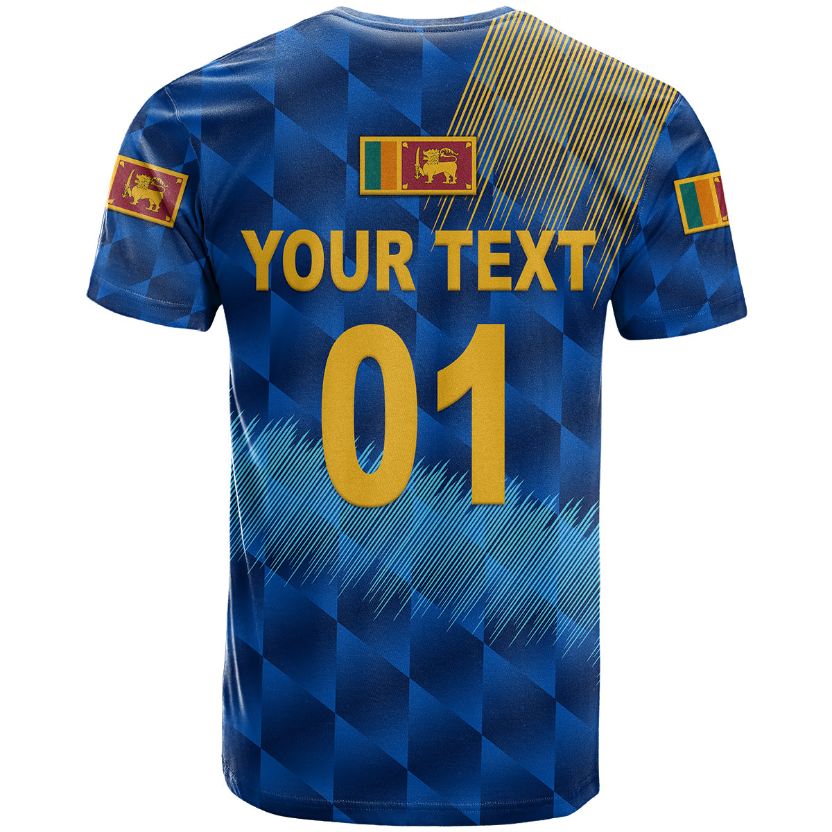 Custom Sri Lanka Cricket T Shirt The Lions Special Blue LT8 - Wonder Print Shop