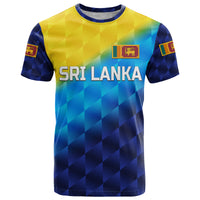 Custom Sri Lanka Cricket T Shirt The Lions Special Gradient Blue LT8 - Wonder Print Shop
