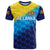 Custom Sri Lanka Cricket T Shirt The Lions Special Gradient Blue LT8 - Wonder Print Shop