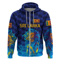 Custom Sri Lanka CrickeHoodie The Lions Pride Version Blue LT8 - Wonder Print Shop