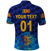 Custom Sri Lanka Cricket Polo Shirt The Lions Pride Version Blue LT8 - Wonder Print Shop
