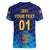 (Custom Personalised) Sri Lanka Cricket Women V Neck T Shirt The Lions Pride Version - Blue LT8 - Wonder Print Shop