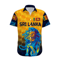 (Custom Personalised) Sri Lanka Cricket Hawaiian Shirt The Lions Pride Version - Yellow LT8 - Wonder Print Shop