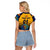 (Custom Personalised) Sri Lanka Cricket Raglan Cropped T Shirt The Lions Pride Version - Yellow LT8 - Wonder Print Shop
