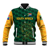 (Custom Personalised) South Africa Proteas Cricket Baseball Jacket Simple - Green LT8 - Wonder Print Shop