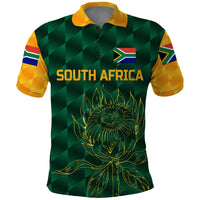 Custom South Africa Proteas Cricket Polo Shirt Simple Green LT8 - Wonder Print Shop