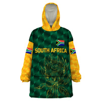 (Custom Personalised) South Africa Proteas Cricket Wearable Blanket Hoodie Simple - Green LT8 - Wonder Print Shop