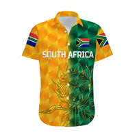 (Custom Personalised) South Africa Proteas Cricket Hawaiian Shirt Simple - Yellow LT8 - Wonder Print Shop