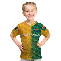 (Custom Personalised) South Africa Proteas Cricket Kid T Shirt Simple - Yellow LT8 - Wonder Print Shop