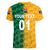 (Custom Personalised) South Africa Proteas Cricket Women V Neck T Shirt Simple - Yellow LT8 - Wonder Print Shop