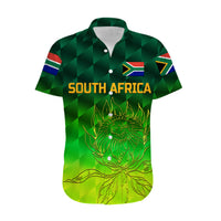 (Custom Personalised) South Africa Proteas Cricket Hawaiian Shirt Simple - Gradient Green LT8 - Wonder Print Shop