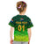 (Custom Personalised) South Africa Proteas Cricket Kid T Shirt Simple - Gradient Green LT8 - Wonder Print Shop