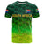 Custom South Africa Proteas Cricket T Shirt Simple Gradient Green LT8 - Wonder Print Shop